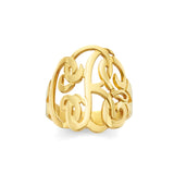 MonoRG2 14k Gold Single Monogram Ring
