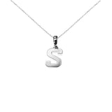 Customized Initial Charm in Solid Gold Elegant style thick One initial Charm (Item: Lee016 )