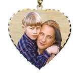 Plain with diamond cut edge heart shape Photo pendant, Gold necklace, Custom necklace, Personalized Jewelry, picture pendant (pp221)