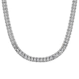 Emerald-cut LAB GROWN CVD Classic Diamond Tennis Necklace with 4 Prong Setting Necklace Jewelry