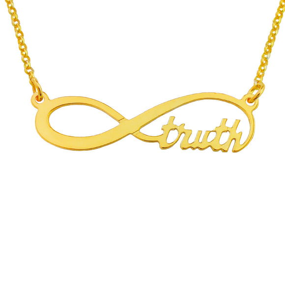 Infinity Truth Necklace Single plated Fine Jewelry (Item: ini-Truth )