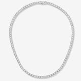 Standard 17" LAB GROWN CVD Classic Diamond Tennis Necklace with 4 Prong Setting Necklace Jewelry