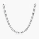 Standard 17" LAB GROWN CVD Classic Diamond Tennis Necklace with 4 Prong Setting Necklace Jewelry