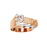 LEE122i Gold 12mm Bright Star Name Ring