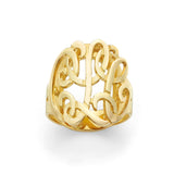 MonoRG1 Silver Double Monogram Ring