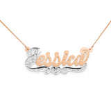 LEE311 14k Gold 1.75" Delicate Beauty Name Necklace
