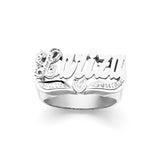 SNS112 Silver 12mm Everlasting Name Ring